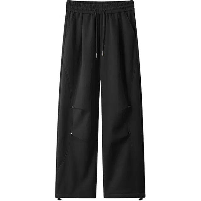 海尔斯 舒适百搭潮流中腰直筒系带休闲裤 男款