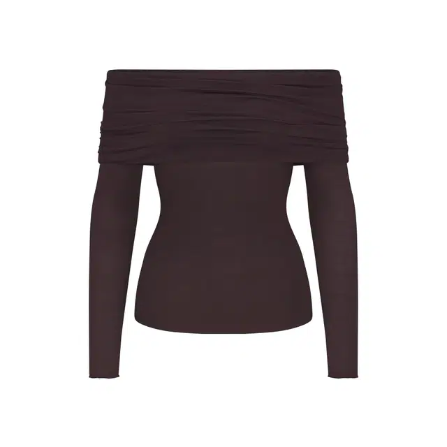 SKIMS SHEER MODAL OFF THE SHOULDER TOP FW25T