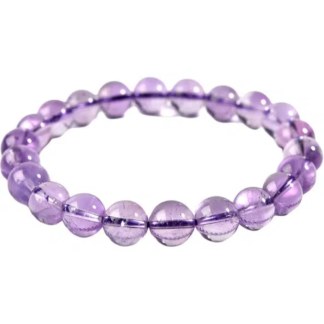 【前程似锦】 灵菲 九紫离火国风薰衣草素圈 能量磁场时来运转 小众百搭气质梦幻#好运 水晶 手串 男女同款情侣款