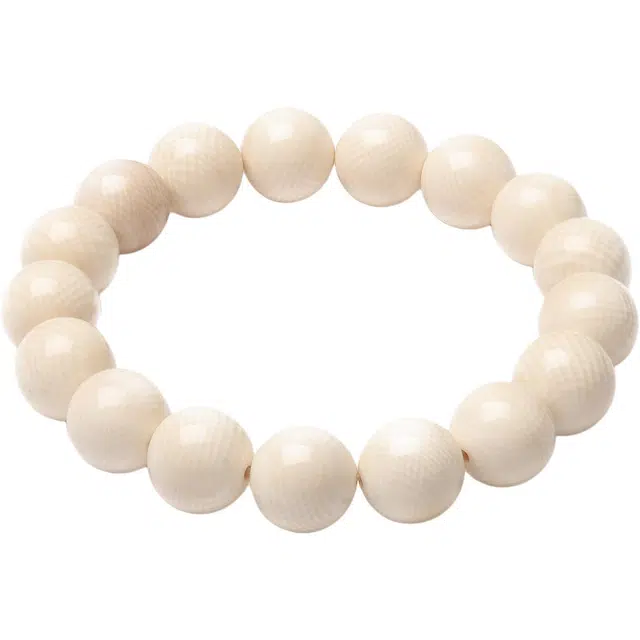 三檀小舍 【藏收级】圆珠 全品 毕业 原色 #好运纳福转运珠国素串佛珠文玩盘玩素串礼盒送礼 猛犸 手串 男女同款情侣款