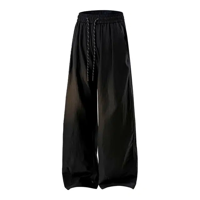 海尔斯 简约百搭美式高街舒适中腰系带纯色休闲裤 男款