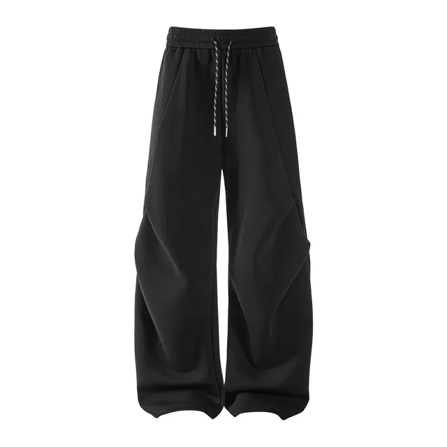 海尔斯 简约百搭美式高街舒适中腰宽松基础系带休闲裤 男款