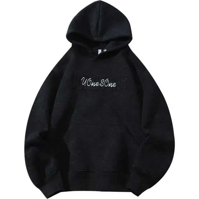 颂希尔 美式潮牌字母刺绣连帽男秋季宽松重磅硬挺帽衫外套卫衣 男女同款