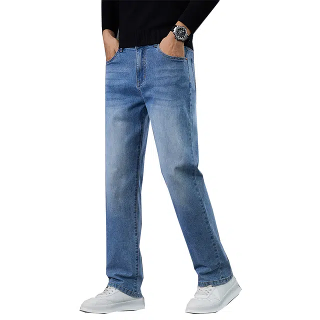 海尔斯 长裤休闲直筒裤牛仔裤 男款