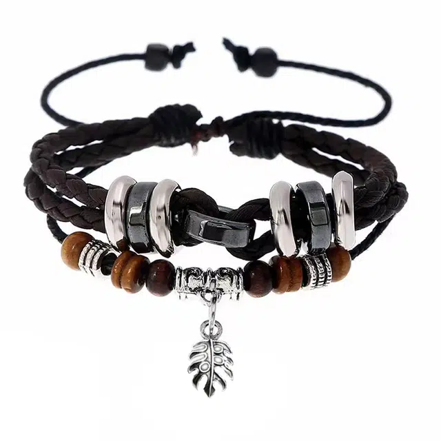 素于 新中式潮玩创意个性双层可调节精致轻奢高级感简约复古冷淡风优雅气质多层叠戴招财纳福#好运 柴木 手绳 男女同款情侣款