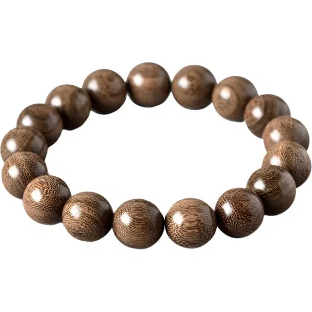 琉堇 国风手持盘玩素圈禅意佛珠 【精品顺纹】文玩串珠 招财纳福 解压静心禅意念珠 开学季学生绕指柔 檀木 女士手串 男女同款情侣款