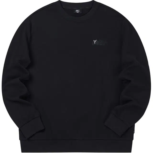 鸿星尔克 生活系列 美式校园纯色简约卡通图案绣花运动居家通勤出游休闲百搭宽松圆领套头加绒加厚秋冬叠穿卫衣 男款 正黑