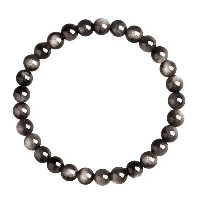 仙园韵 新中式招财纳福佛珠文玩事事顺心转运珠民族风简约圆珠串珠本命年#好运 黑曜石 手串 男女同款情侣款