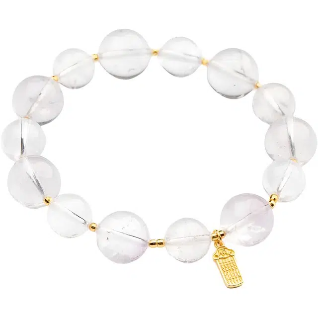 仙源 上上签圆珠滴溜简约百搭小众设计 阿塞 集聚财运平衡能量磁场好运 紫水晶 手串 男女同款情侣款