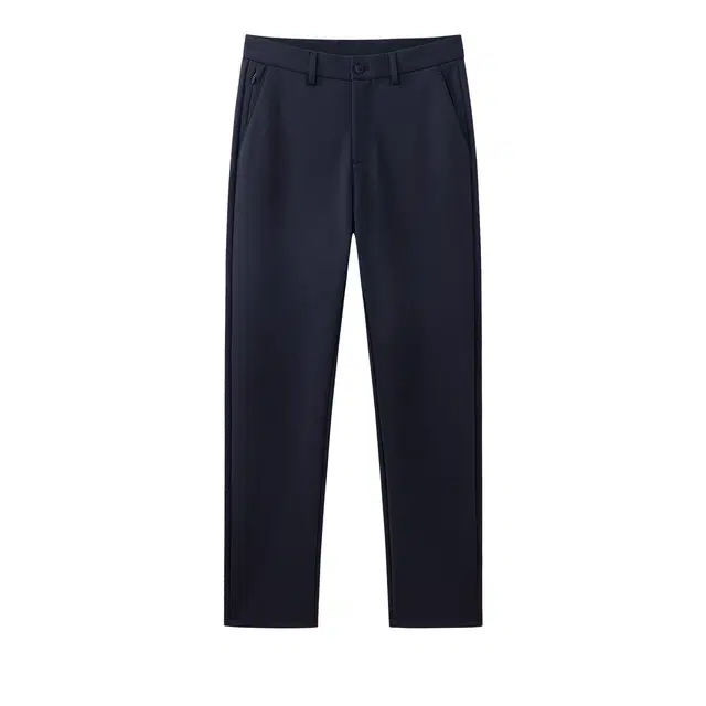 贵人鸟 乐活系列 山羊绒易打理抗皱商务通勤简约纯色直筒西装裤 休闲裤 男款