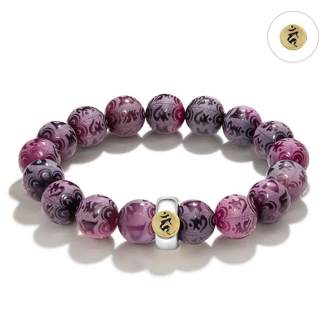 老银坊 九紫离火生肖守护 新中式国风国潮小众招财珠串 国潮纳福转运首饰 菩提根 手串 男女同款情侣款