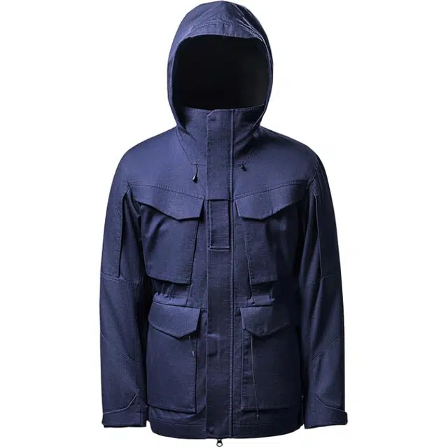 蜀黍家 早秋潮流二代通勤战术户外长袖连帽休闲风衣 男款