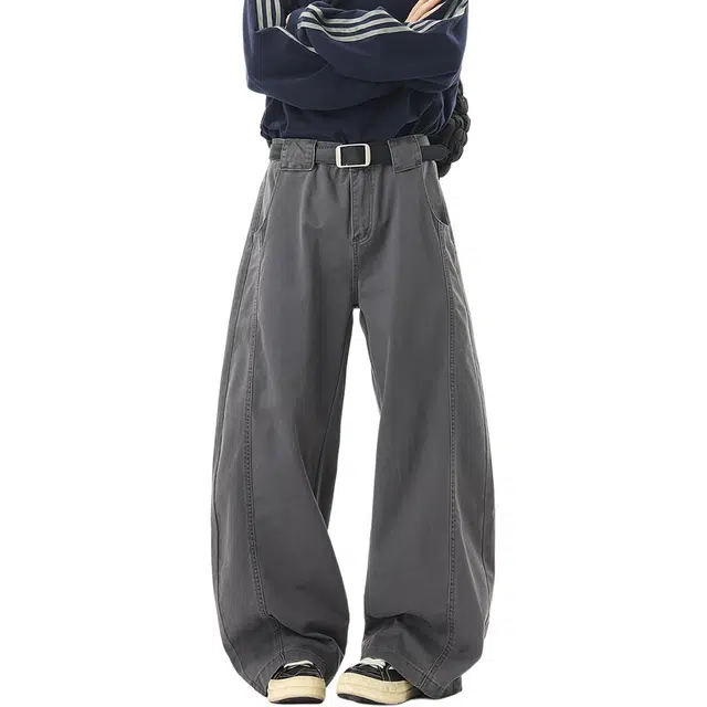 拓菲 美式工装秋季潮牌宽松百搭长裤子休闲裤 男女同款