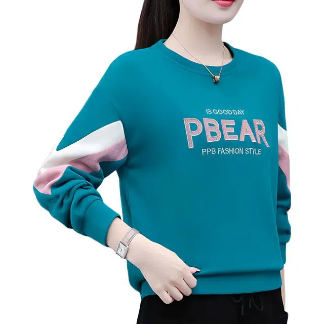 左岸 秋季薄款时尚简约女士百搭设计圆领长袖上衣舒适柔软气质修身显瘦显高宽松透气亲肤遮肉日常通勤洋气减龄休闲卫衣 女款