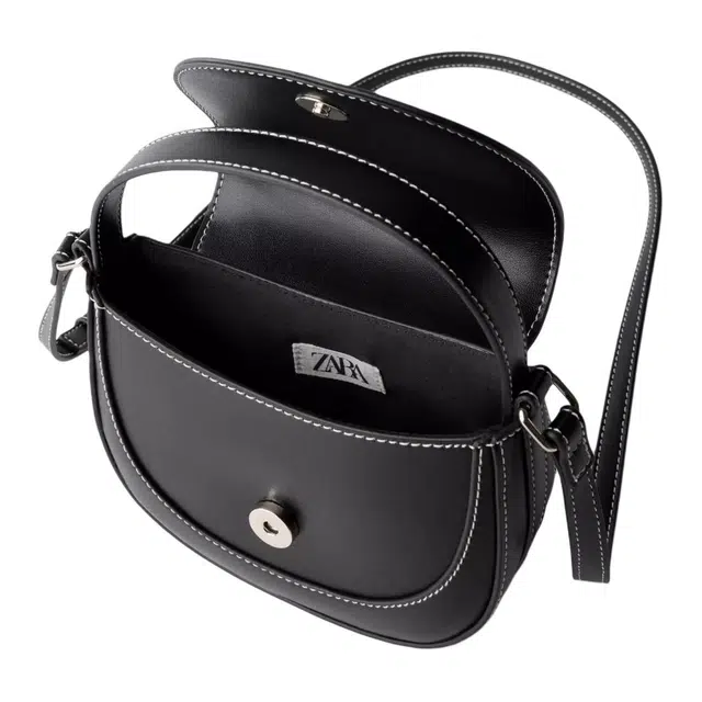 ZARA Mini Adjustable Strap Crossbody Bag Black