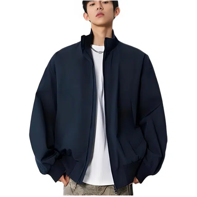 木木兔 美式高街重磅男士长袖外穿秋冬穿搭秋天休闲轻奢潮流百搭衣服秋季时尚国潮宽松外套夹克 男款