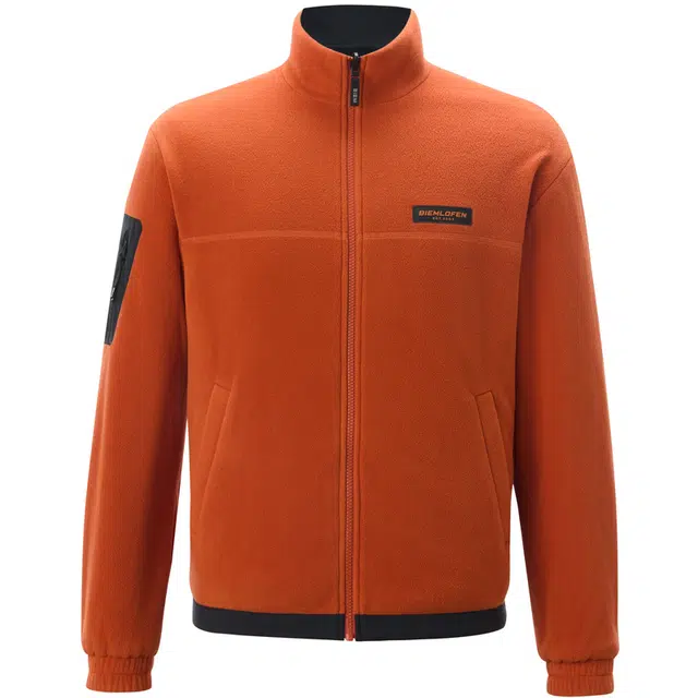 比音勒芬 极光绒双面穿抓绒立领针织夹克 男款