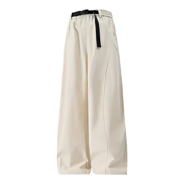 海尔斯 简约舒适百搭阔腿复古美式宽松休闲裤 男款