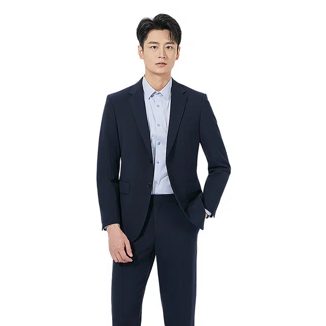 利郎 品味商务纯色质感简约商务通勤结婚工作秋季西装套装 男款