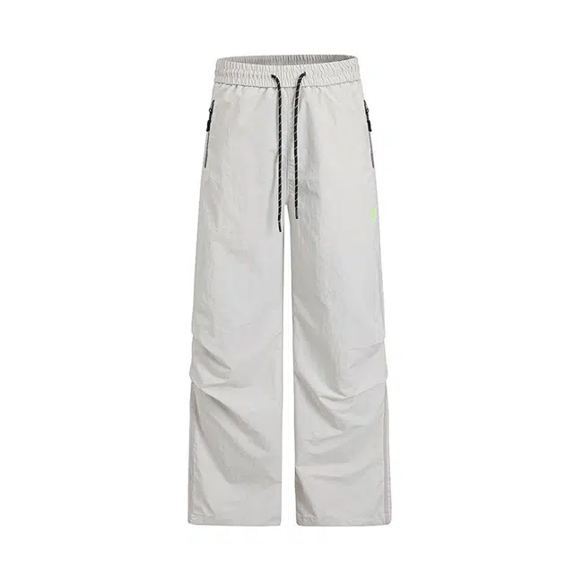 海尔斯 美式户外褶皱速干宽松直筒休闲裤 男款