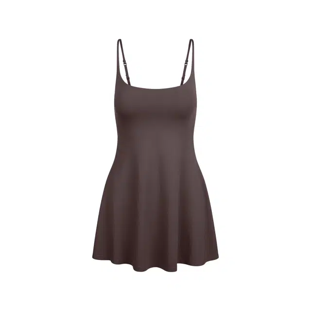 SKIMS FW25 SMOOTH LAYERS SCOOP NECK MINI DRESS