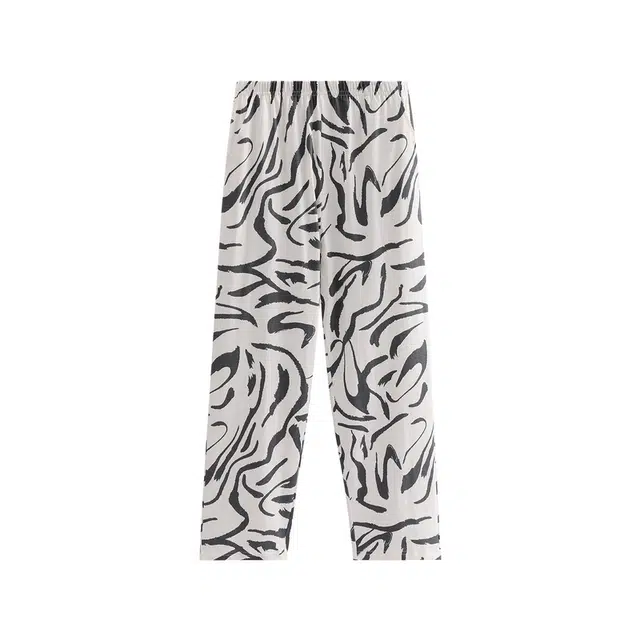 芬腾 女春秋季纯棉长裤时尚休闲可外穿全棉家居裤单裤睡裤 女款