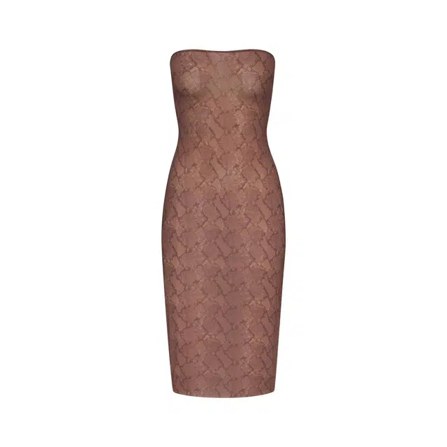 SKIMS FW25 MILKY SHEER MIDI TUBE DRESS