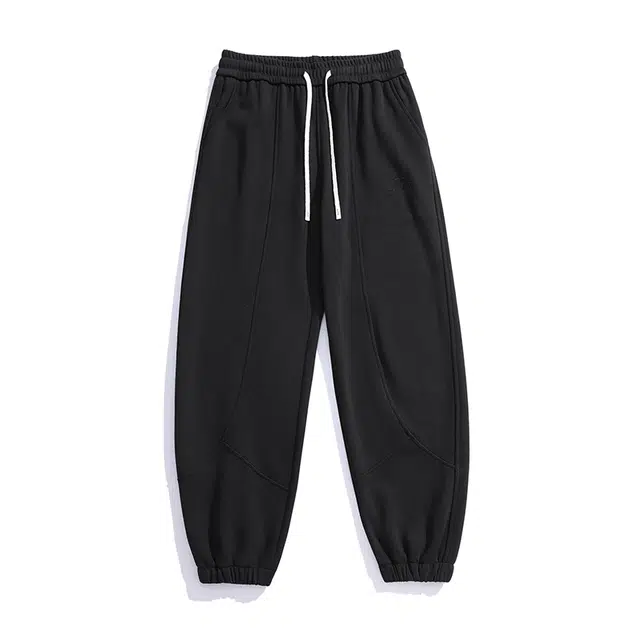 海尔斯 潮流百搭运动宽松束脚系带休闲裤 男款