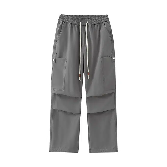 海尔斯 百搭户外宽松直筒纯色休闲裤 男款