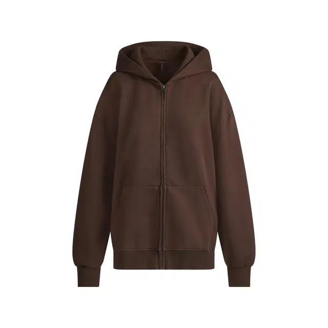 SKIMS FW25 BOYFRIEND FLEECE ZIP UP HOODIE