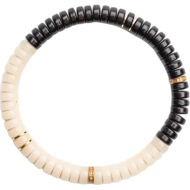 仙源 两仪 药片珠黑白之间 新中式文玩念珠单圈 平安福 礼盒 菩提根 手串 男女同款情侣款