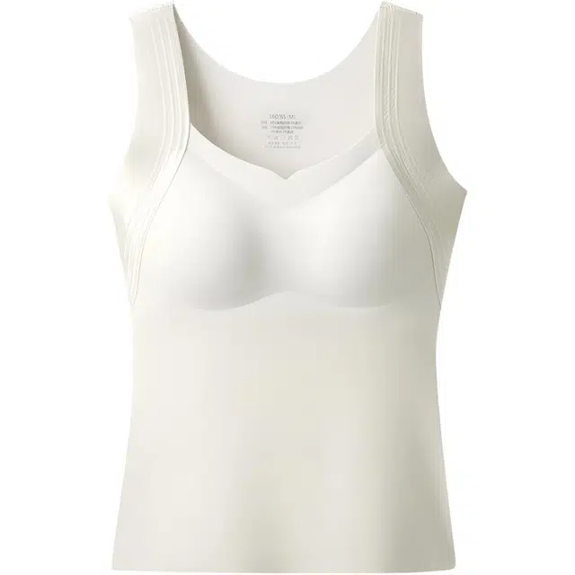 草本初色 秋冬季加绒加厚暖绒收副乳提拉柔软舒适发热 锁温保暖上装 女款