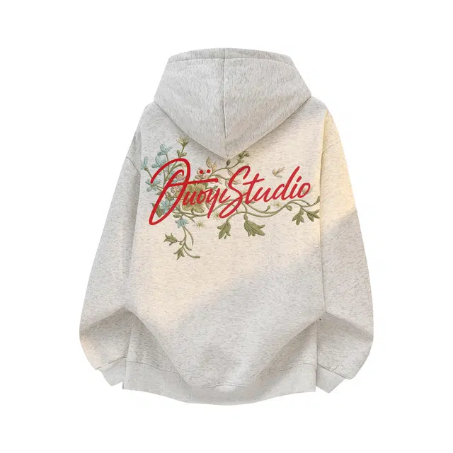 Duoyi Floral Logo Hoodie