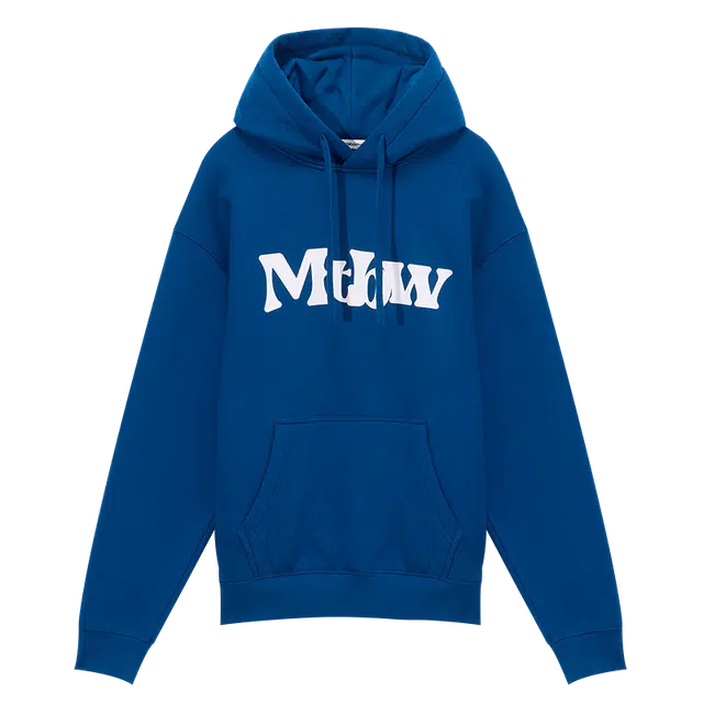 美特斯邦威 趣味字母图案宽松休闲百搭连帽卫衣 男女同款