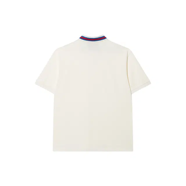 GUCCI Decorated Square Gg Pearl Cotton Polo Shirt T