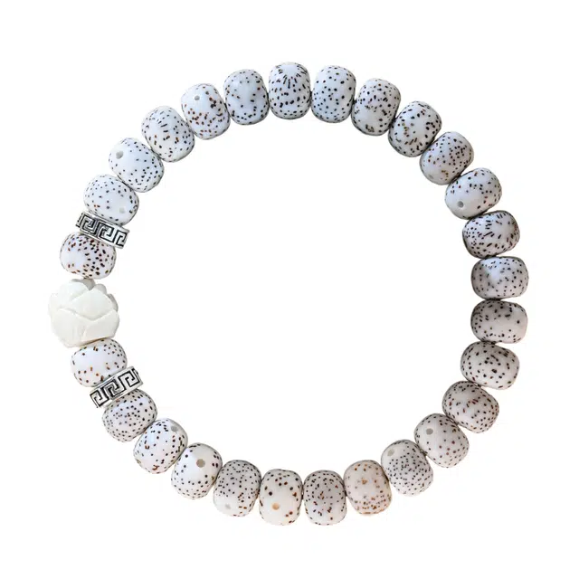 素于 新中式国潮复古转运纳福绕指柔手饰简约百搭单圈佛珠精致高级感吉祥如意节节高升盘玩念珠#好运 星月菩提 手串 男女同款情侣款