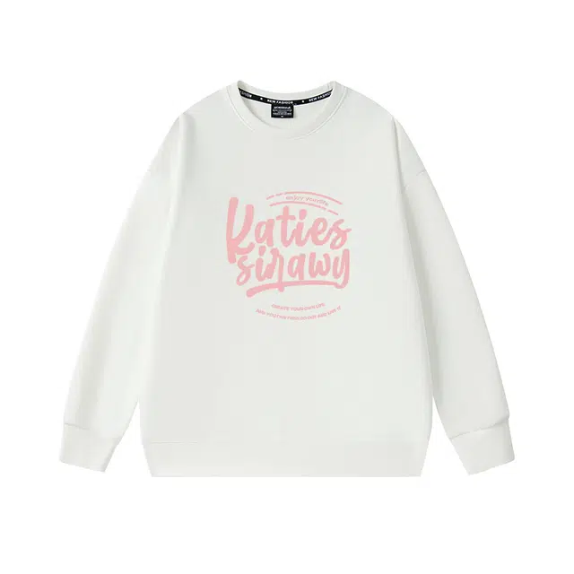 莫代尔 宽松时尚个性休闲嘻哈简约显瘦学院风套头长袖卫衣打底衣 男女同款