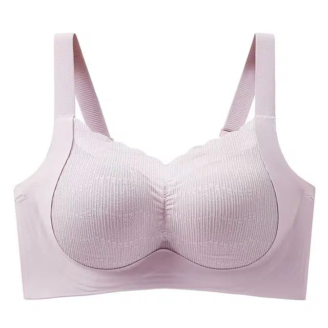 睦隆世家 调整型大胸显小无痕无钢圈舒适亲肤上托收副乳大码薄杯文胸 女款