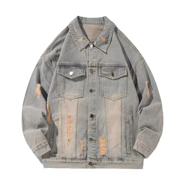 木木兔 美式高街重磅男士长袖外穿秋冬穿搭秋天休闲轻奢潮流百搭时尚衣服秋季国潮宽松外套夹克 男款