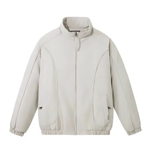 贵人鸟 暖行系列 潮流拼接纯色立领防风舒适加厚保暖休闲宽松飞行夹克棉服外套 男女同款