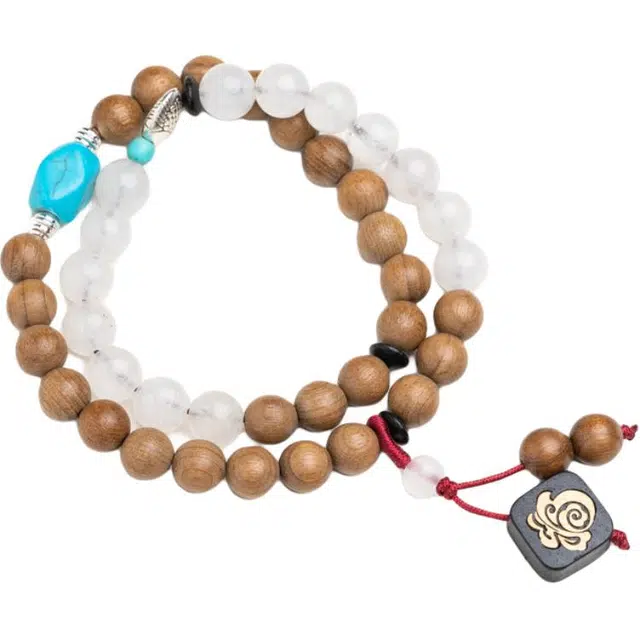 仙源 福字牌 年年有余小鱼新中式国风小众佛珠百搭#好运 礼盒 楠木 手串 男女同款情侣款