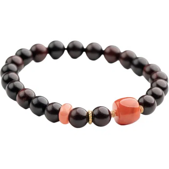 仙源 鸿运当头  转运复古文玩念珠平安福 紫檀属 手串 男女同款情侣款