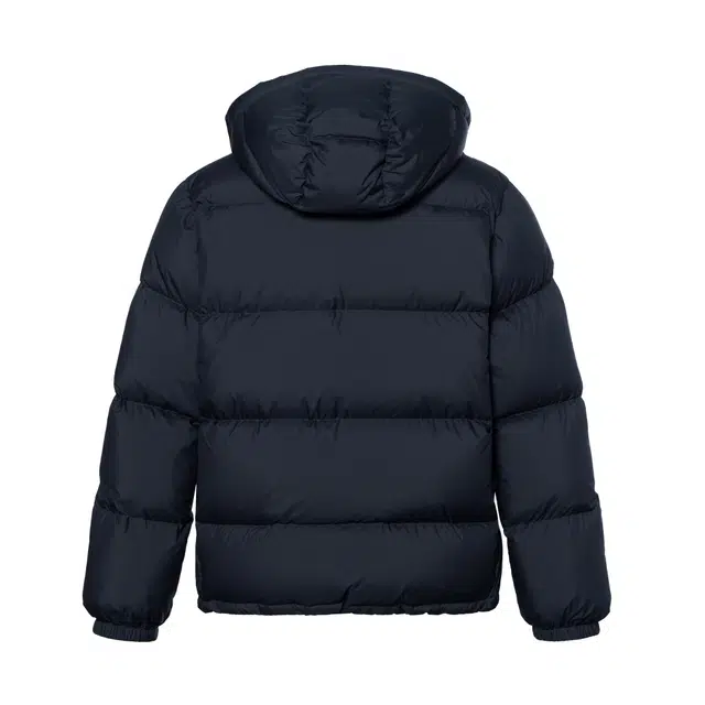 GUCCI FW24 Striped Print Detachable Hood Down Jacket Navy Blue