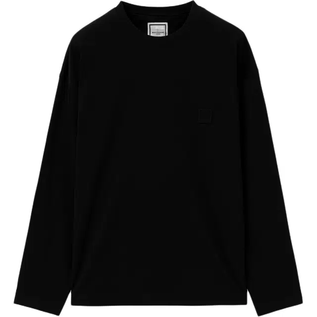 WOOYOUNGMI Black Back Logo Long Sleeve T-Shirt T