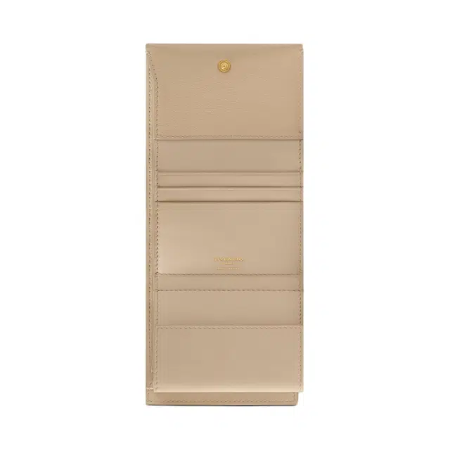 纪梵希 品牌字母标识 小牛皮 钱包 女款 自然米色