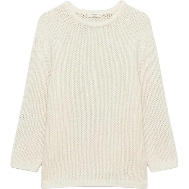ARITZIA FW25 Mesh Cashmere Oversized Crew Sweater