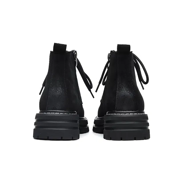 复古时尚英伦风户外登山休闲高帮防滑耐磨工装靴 及踝 经典马丁靴 男女同款