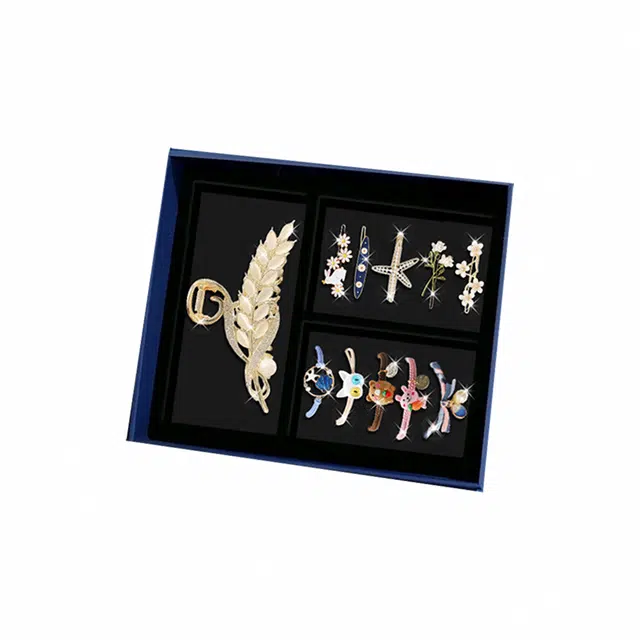 妖娆猫 轻奢高档麦穗高级感后脑勺精致高端漂亮时尚百搭 合金 发夹 女款