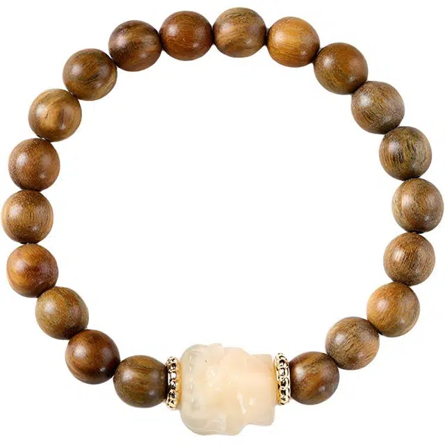 郁馨 招财纳福 中式美学 文艺复古民族风 考研考试上岸 绿檀 手串 男女同款情侣款