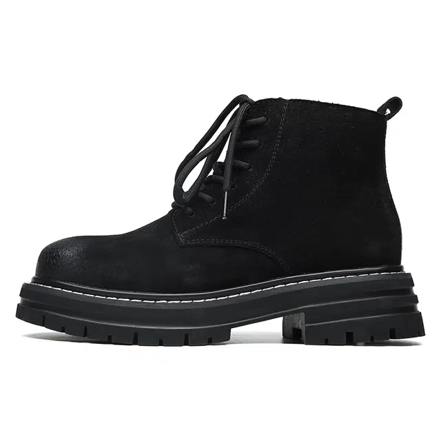 复古时尚英伦风户外登山休闲高帮防滑耐磨工装靴 及踝 经典马丁靴 男女同款
